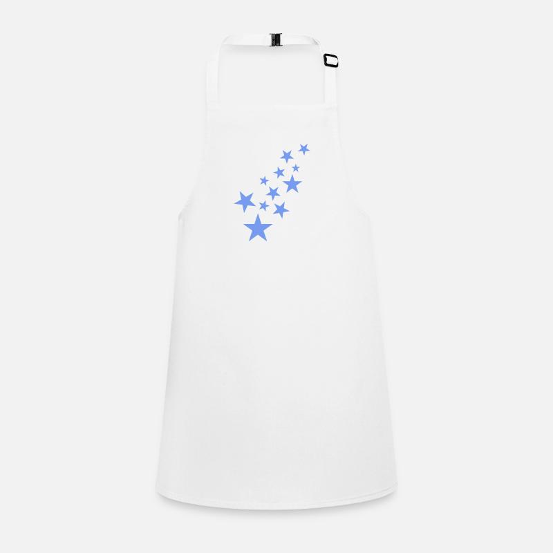 Stern Sternchen Muster Blau Schürze für Kinder