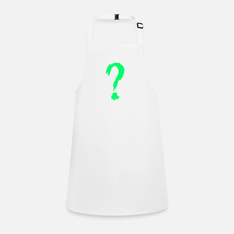 Question mark green Children's Apron