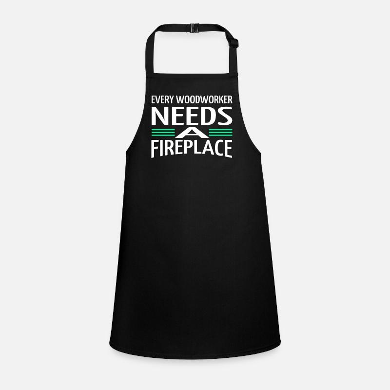funny quote woodworker apprentice felling Children's Apron