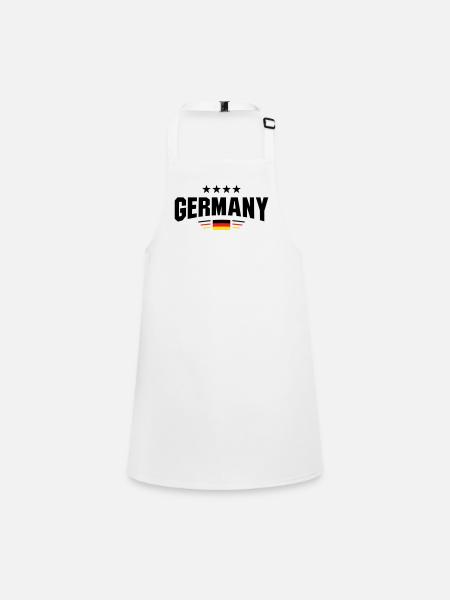Germany Fankurve - Schürze für Kinder - Weiß - Vorne