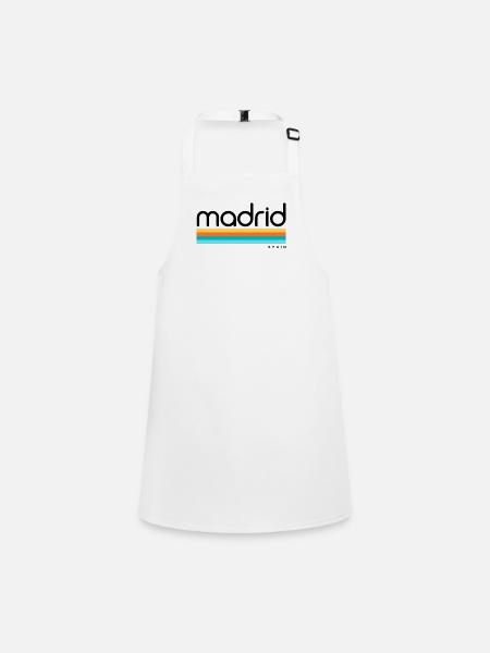 Madrid - Espagne - Espagne - Espagne - Tablier Enfant - blanc - Devant