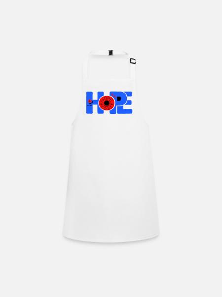 Hope Hoffnung - Tablier Enfant - blanc - Devant