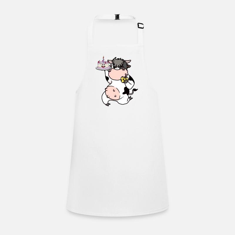 Cow Confectioner Baker Cake Snacking on cake Professions Children's Apron