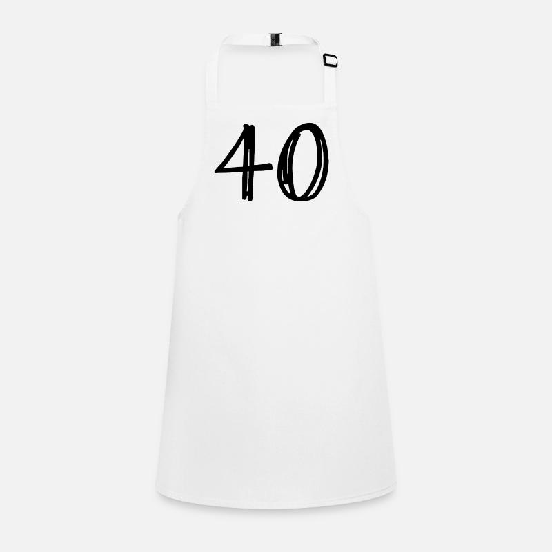 40. 40 ANS. 40e ANNIVERSAIRE. ANNIVERSAIRE 40 ANS. Tablier Enfant
