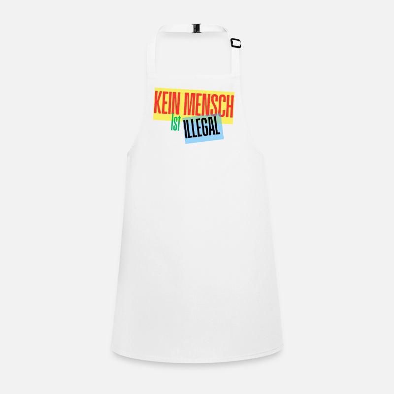 No One Is Illegal Protest Design Children's Apron