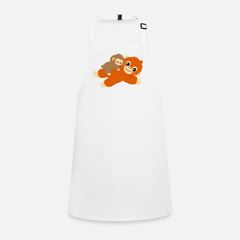 Baby Monkey and plushie Children's Apron