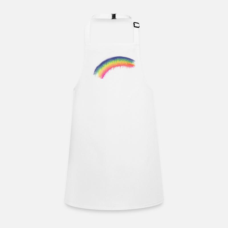 Regenbogen Pinselbogen Schürze für Kinder