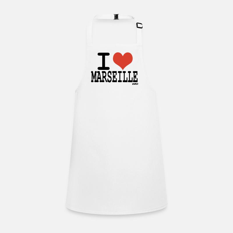 i love Marseille - couleurs personnalisables Tablier Enfant