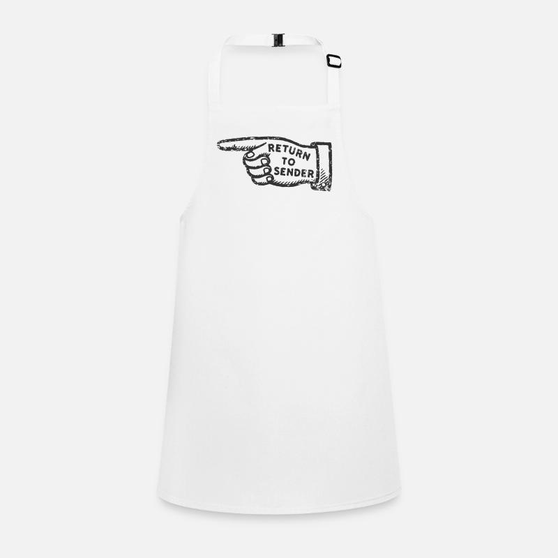 Return To Sender old grunge post stamp Children's Apron