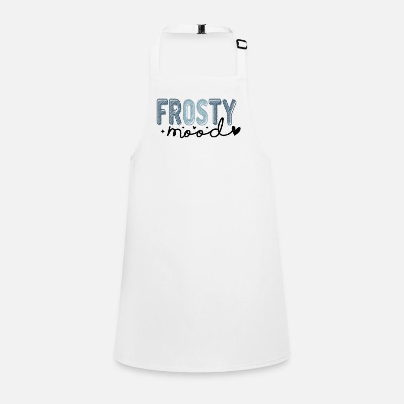 Frosty Text in Icy Style Children's Apron