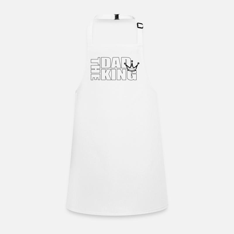 Le Roi Père Père Couronné Statement Design Tablier Enfant