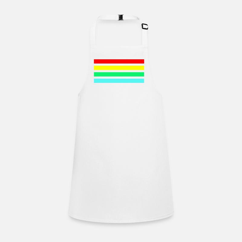 Retro neon arc stripe composition Children's Apron