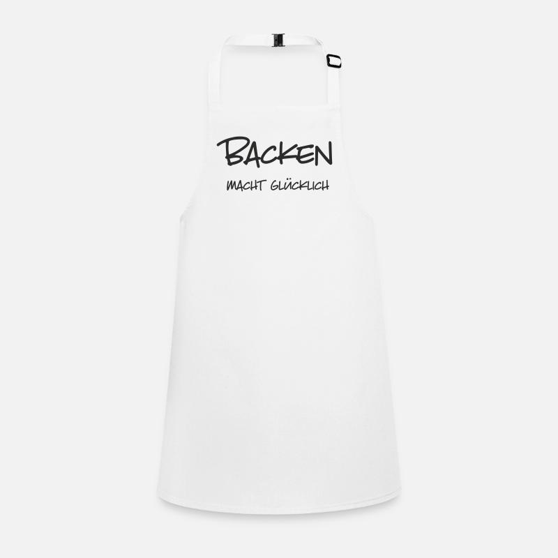 Baking makes you happy – Funny lettering for B Children's Apron