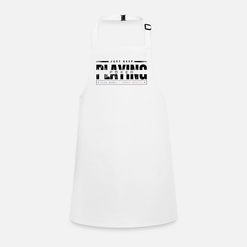 Keep Playing Poker Black Children's Apron