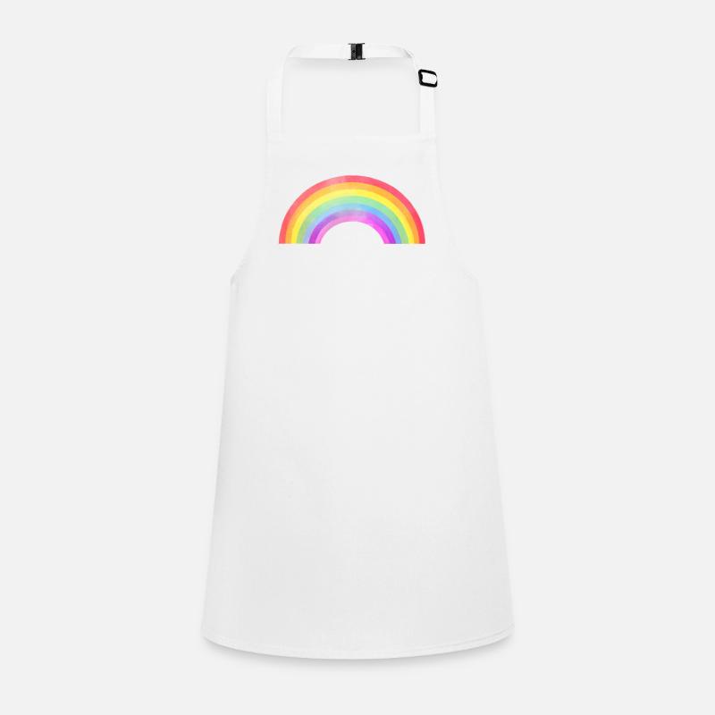 Arc arc-en-ciel - Tablier Enfant - blanc