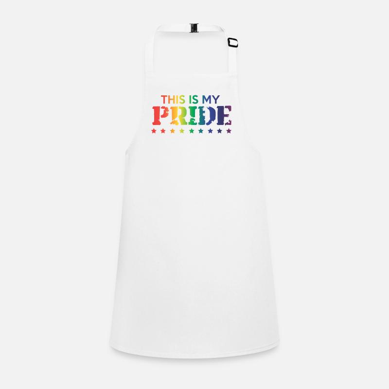 This Is My Pride Rainbow LGBTQ Quote Graphic Schürze für Kinder
