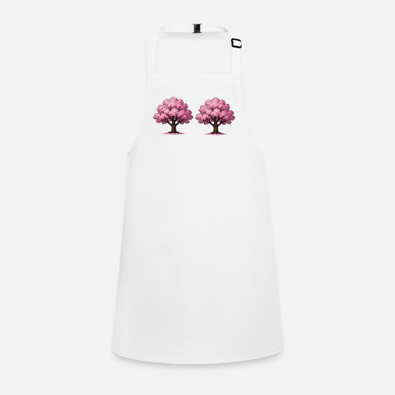 Cherry Blossom Tree Art Children's Apron