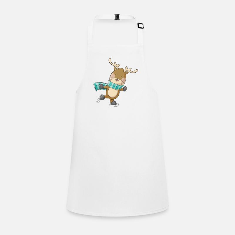 Patinage de rennes comique mignon Tablier Enfant