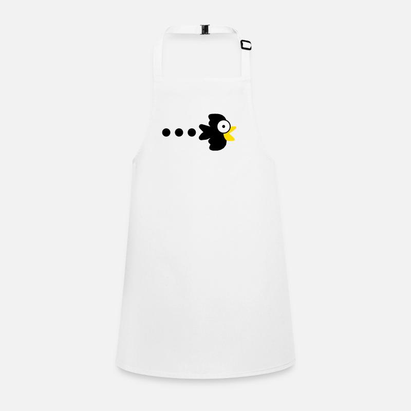 Corbeau anime - Tablier Enfant - blanc