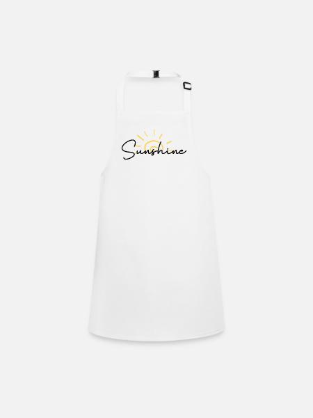 Sunrise Scribble Arc - Children's Apron - white - Front