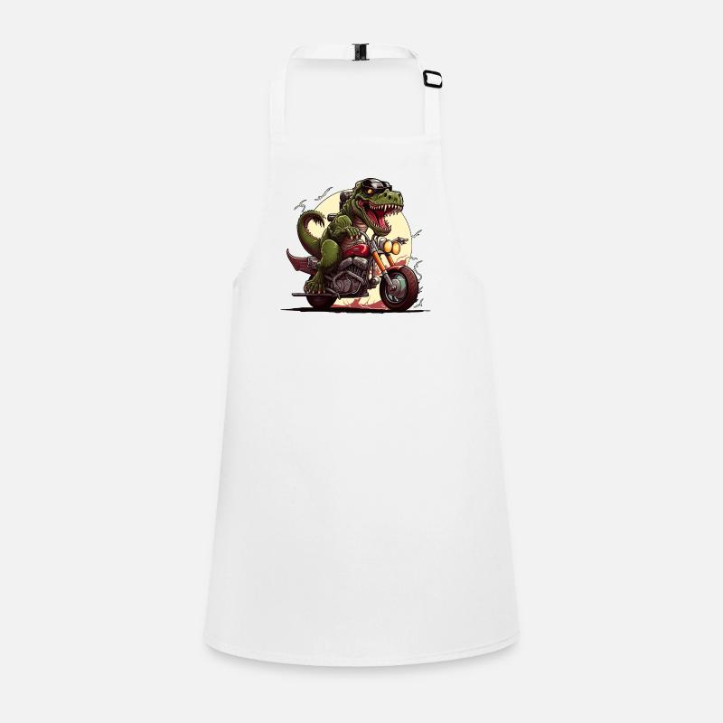 T-Rex on motorcycle Children's Apron