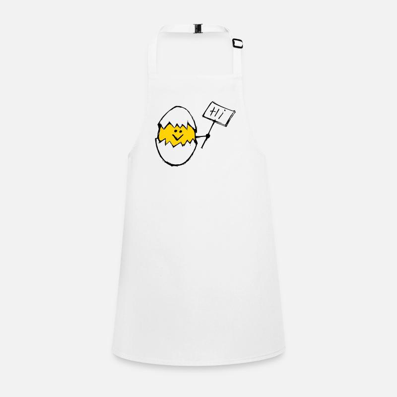 Hi Egg Design Clear Shell Children's Apron