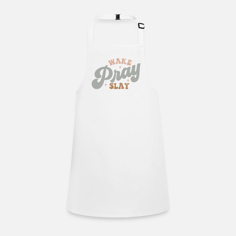 wake, pray, slay Children's Apron