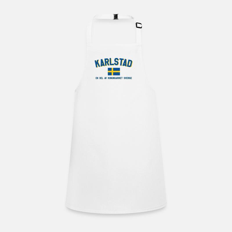 Karlstad Suède Drapeau et Royaume Tablier Enfant