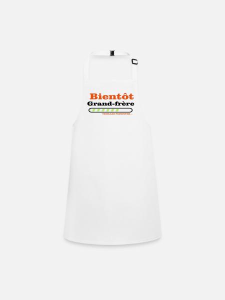 soon to be a big brother - Children's Apron - white - Front