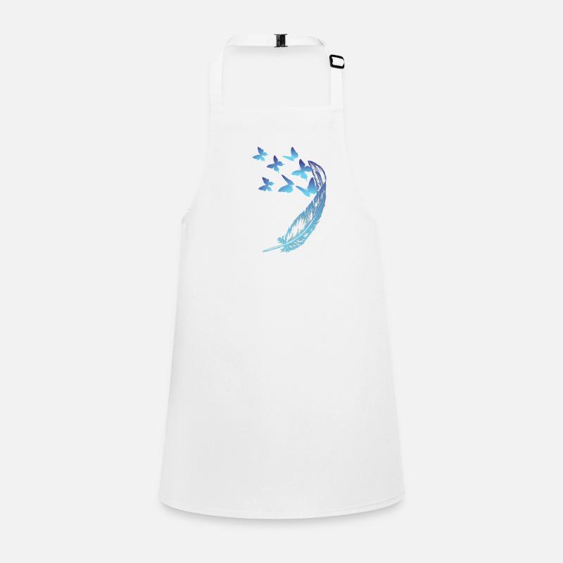 Butterflies with a feather Children's Apron