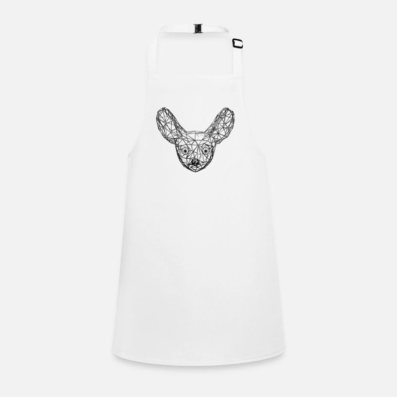 Metallic Geometric Fennec Fox Children's Apron