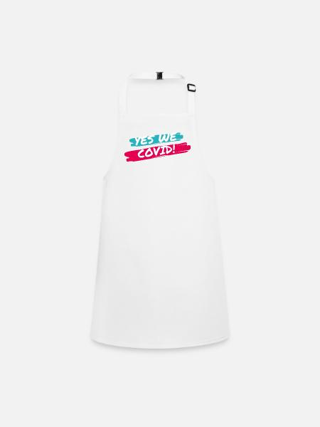 Yes We COVID! - Tablier Enfant - blanc - Devant