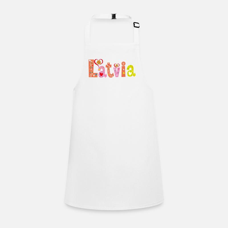 Personalized Latvia Name Children's Apron