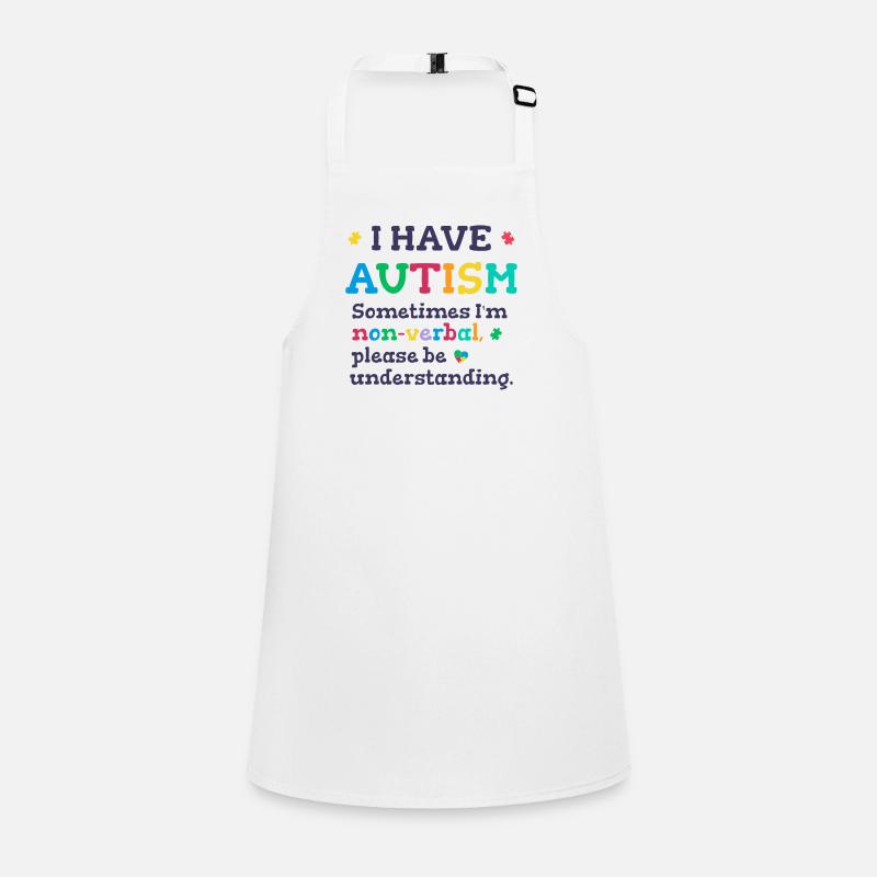 Autisme non verbal Tablier Enfant
