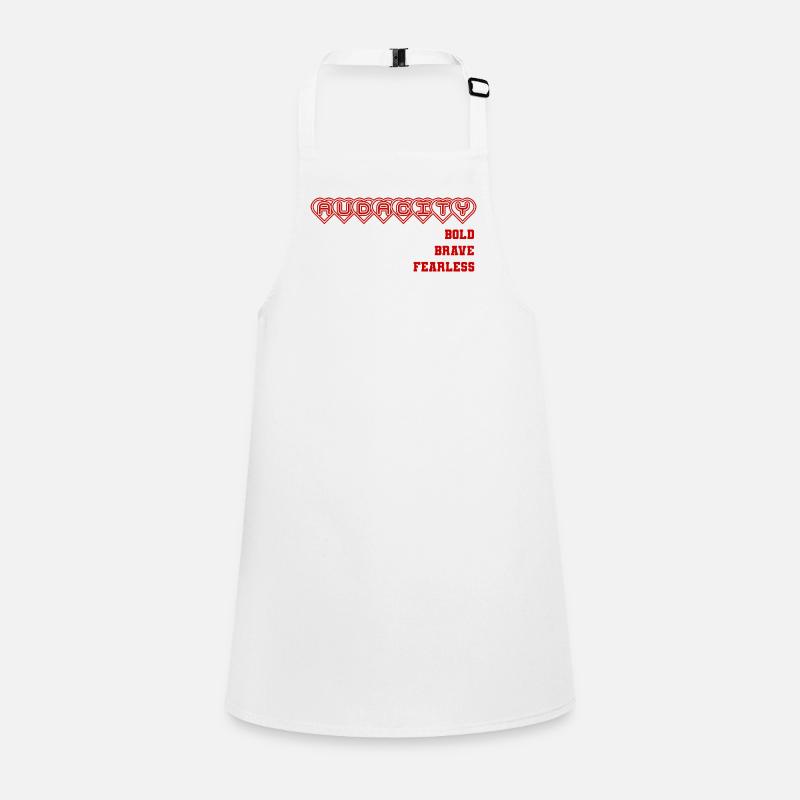 Mutige Ehrliche Herzensbindung Design, Statement  Schürze für Kinder