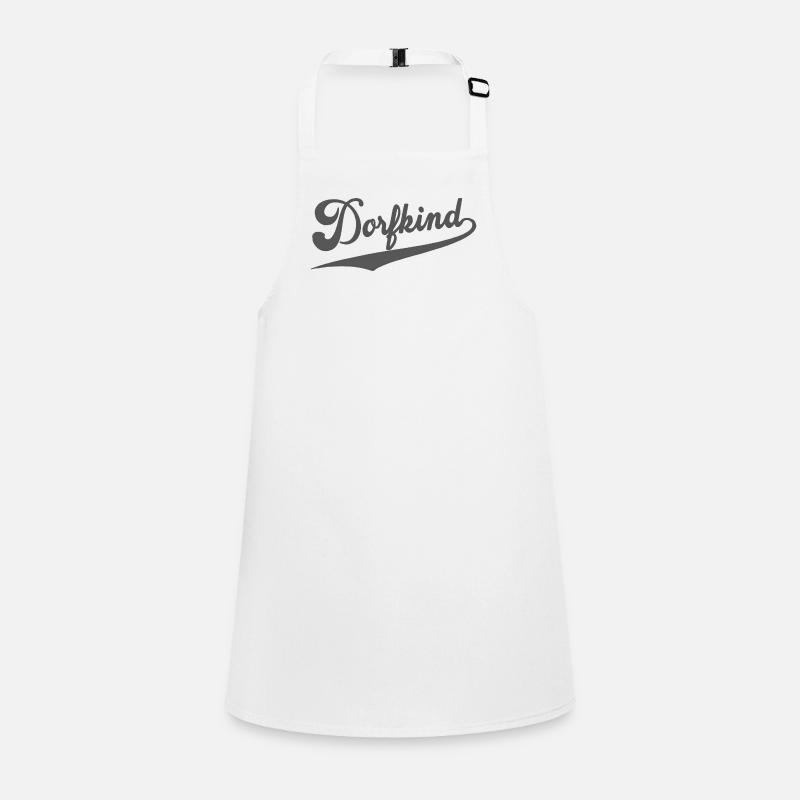 Village Kid Design – Retro Script Logo with Swing Children's Apron