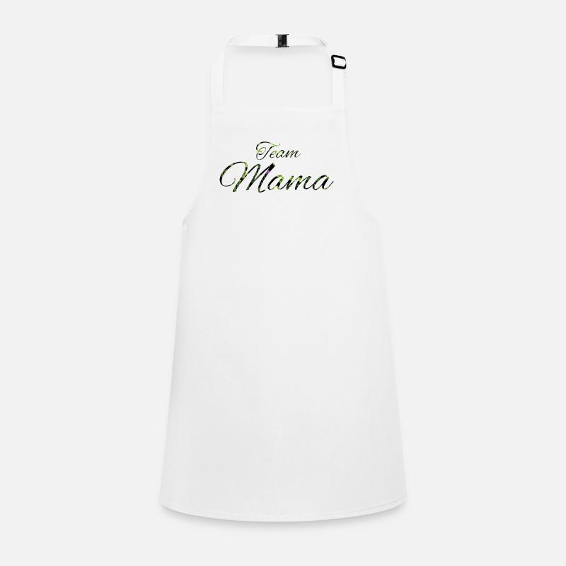 Bonne Année Green Leaves Script Children's Apron