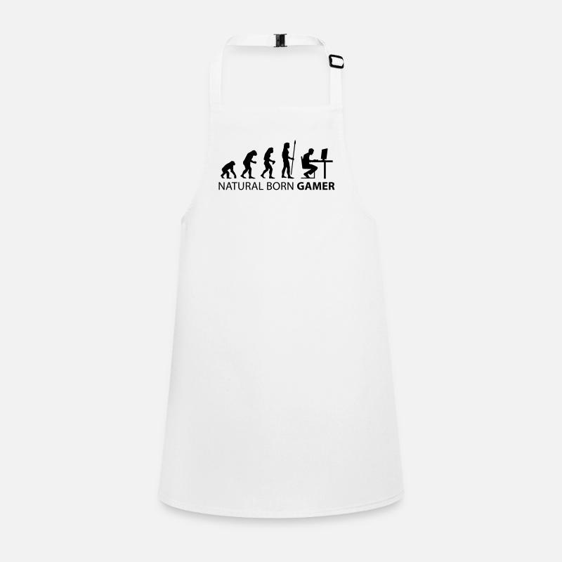 evolution natural born gamer Children's Apron