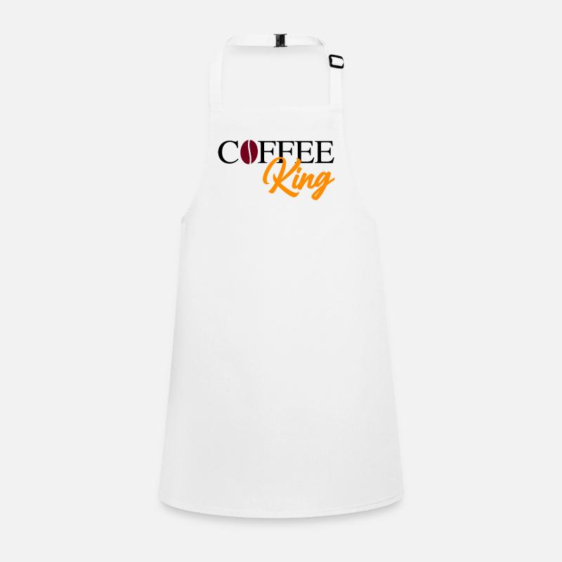 Coffee King mit Bohne Schürze für Kinder