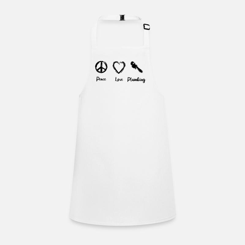 Peace, dear plumbers Children's Apron