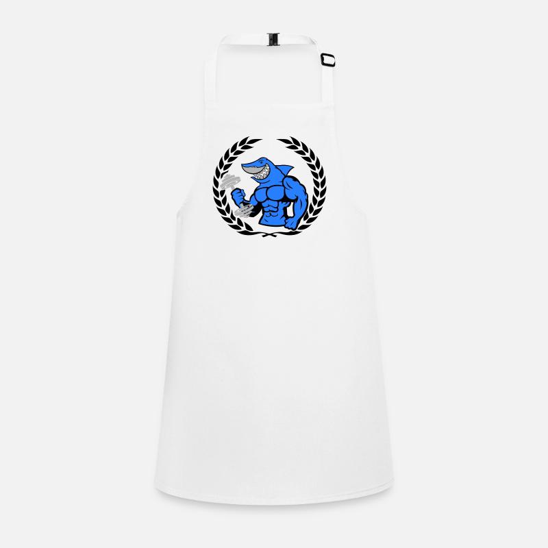 Haltère de musculation requin requin Tablier Enfant