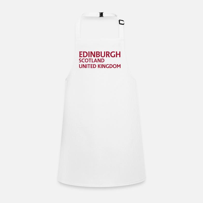 Edinburgh – Schottland Textdesign Schürze für Kinder