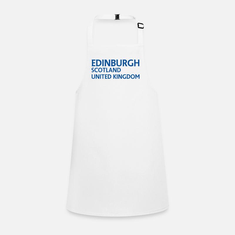 Edinburgh – Scotland Textdesign Children's Apron