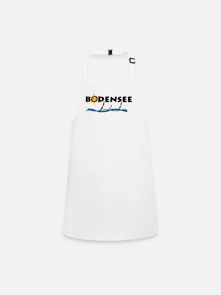 Bodensee - Sonnen T-Shirt - Schürze für Kinder - Weiß - Vorne