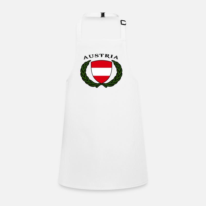drapeau autrichien blason logo Autriche Austria Tablier Enfant