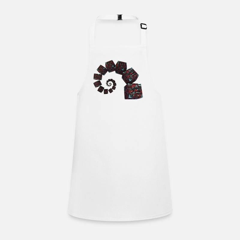 Golden Ratio Sci Fi Cubes Children's Apron
