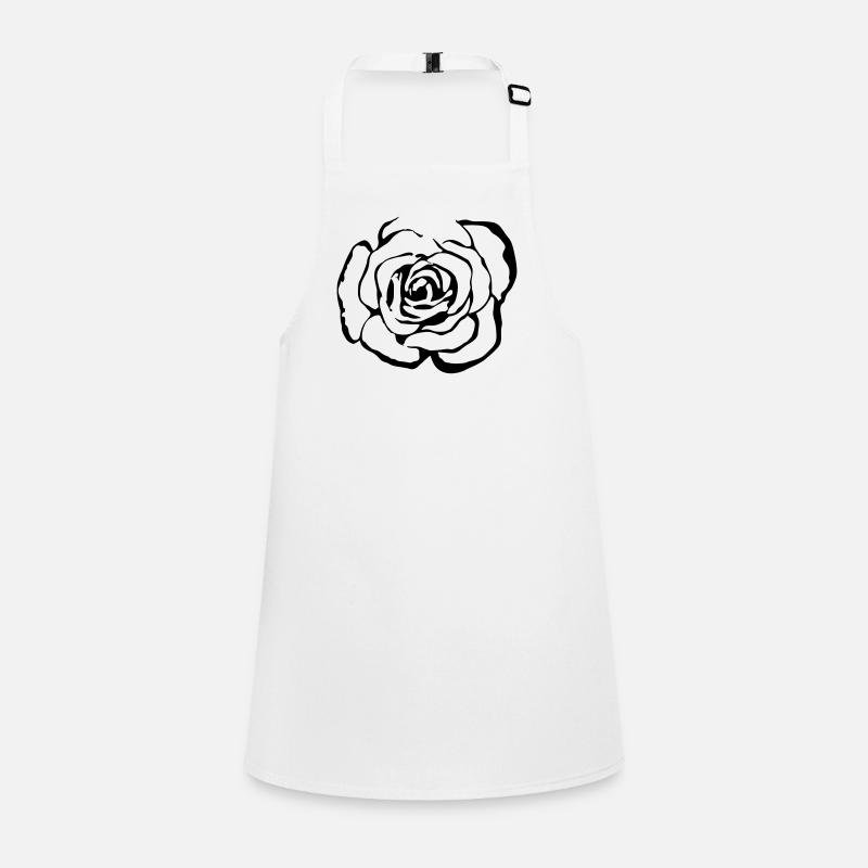 Rose Flower Vector Illustration Children's Apron