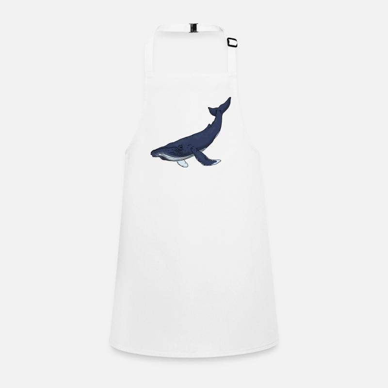 Couleur baleine bleue Tablier Enfant
