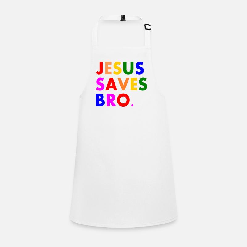 Jesus saves bro Tablier Enfant