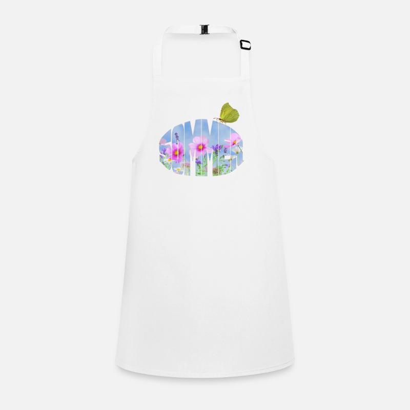 Prairie d’été avec papillon citron Tablier Enfant
